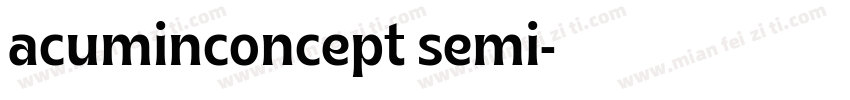 acuminconcept semi字体转换